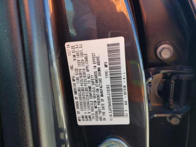 5J8TB4H39FL019393 - 2015 ACURA RDX GRAY photo 12