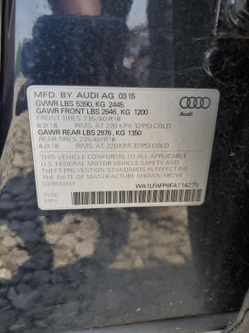 WA1LFAFP8FA114279 - 2015 AUDI Q5 PREMIUM PLUS BLUE photo 13