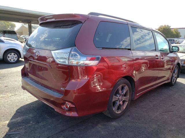 5TDXK3DC1GS750237 - 2016 TOYOTA SIENNA SE RED photo 3