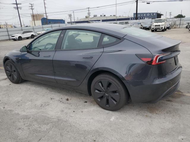5YJ3E1EA4SF892568 - 2025 TESLA MODEL 3 CHARCOAL photo 2