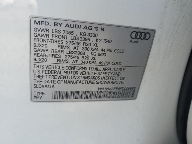 WA1VMAFE6FD009655 - 2015 AUDI Q7 TDI PRESTIGE WHITE photo 12