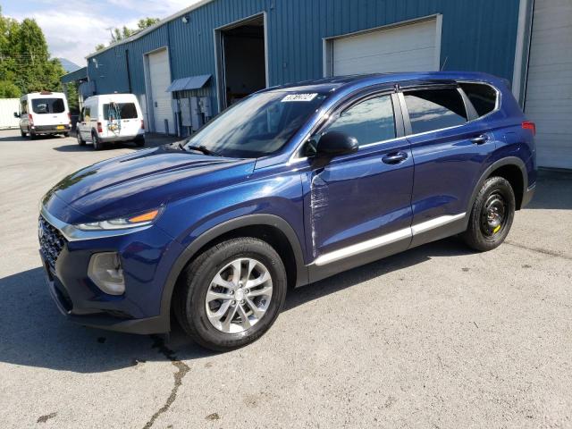 5NMS2CAD5KH110695 - 2019 HYUNDAI SANTA FE SE BLUE photo 1