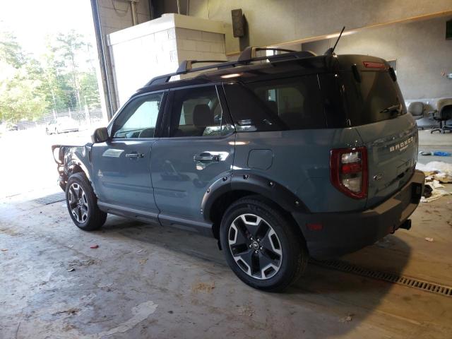 3FMCR9C61MRA77551 - 2021 FORD BRONCO SPO OUTER BANKS BLUE photo 2