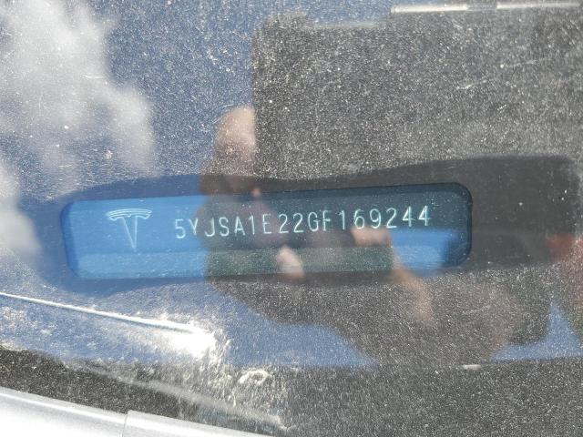 5YJSA1E22GF169244 - 2016 TESLA MODEL S 灰色 照片 12