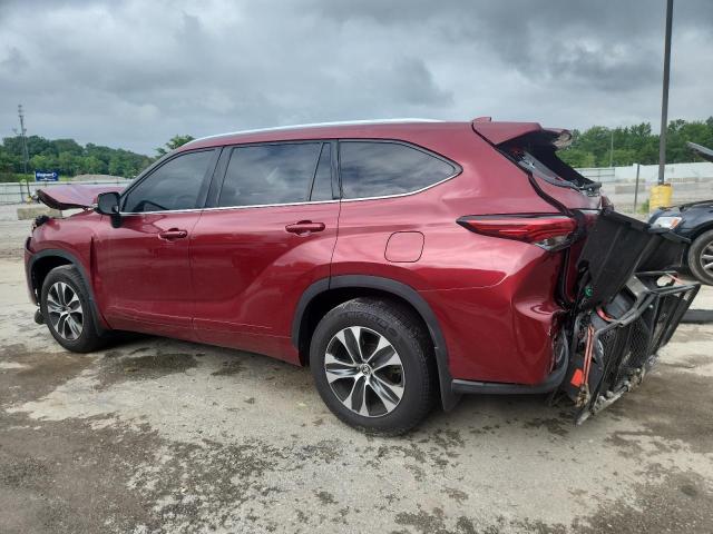 5TDGZRBH8LS506687 - 2020 TOYOTA HIGHLANDER XLE Կարմիր լուսանկար 2