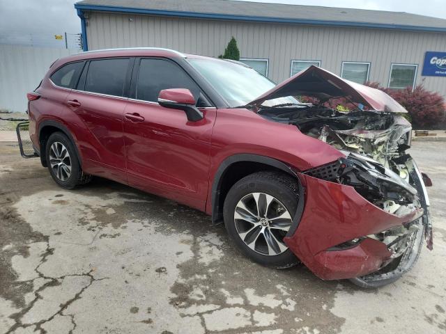 5TDGZRBH8LS506687 - 2020 TOYOTA HIGHLANDER XLE Կարմիր լուսանկար 4