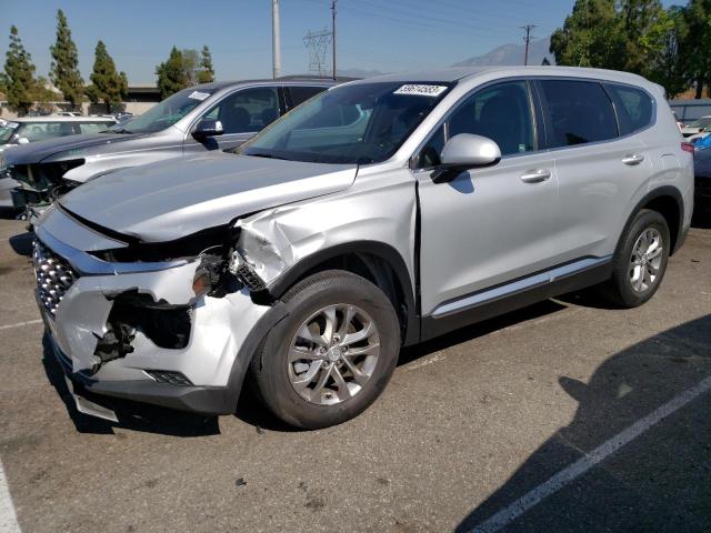 5NMS23ADXKH133762 - 2019 HYUNDAI SANTA FE SE SILVER photo 1