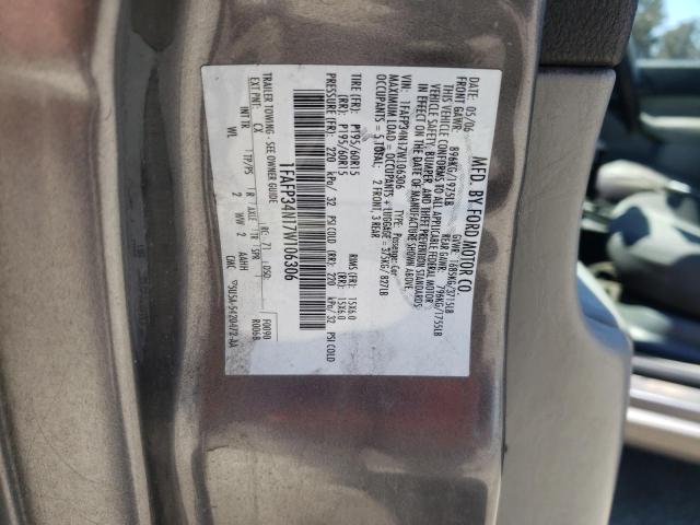1FAFP34N17W106306 - 2007 FORD FOCUS ZX4 GRAY photo 12