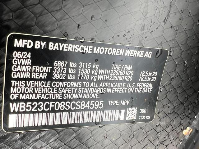 WB523CF08SCS84595 - 2025 BMW IX XDRIVE50 WHITE photo 10