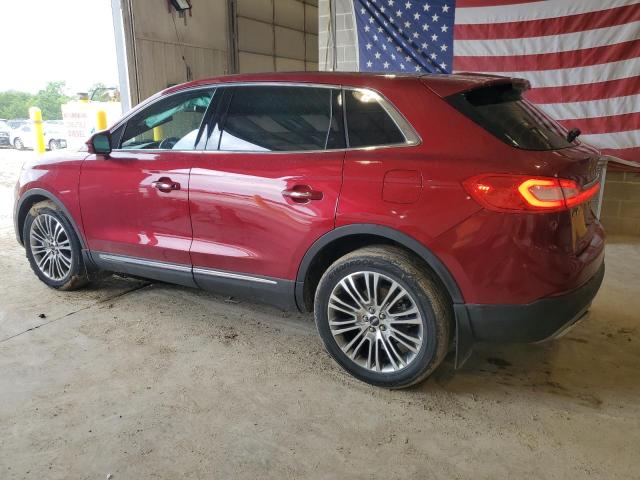 2LMPJ8LRXHBL28833 - 2017 LINCOLN MKX RESERVE MAROON photo 2