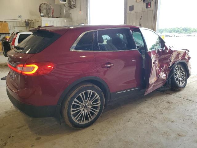 2LMPJ8LRXHBL28833 - 2017 LINCOLN MKX RESERVE MAROON photo 3