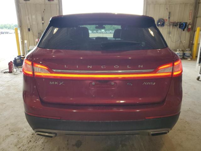 2LMPJ8LRXHBL28833 - 2017 LINCOLN MKX RESERVE MAROON photo 6