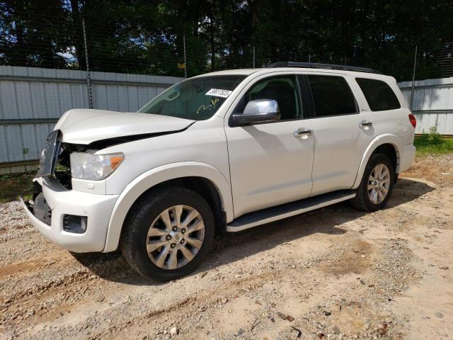 5TDYY5G18CS038259 - 2012 TOYOTA SEQUOIA PLATINUM WHITE photo 1