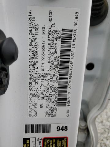 3TMJU4GNXFM193555 - 2015 TOYOTA TACOMA DOUBLE CAB PRERUNNER WHITE photo 12