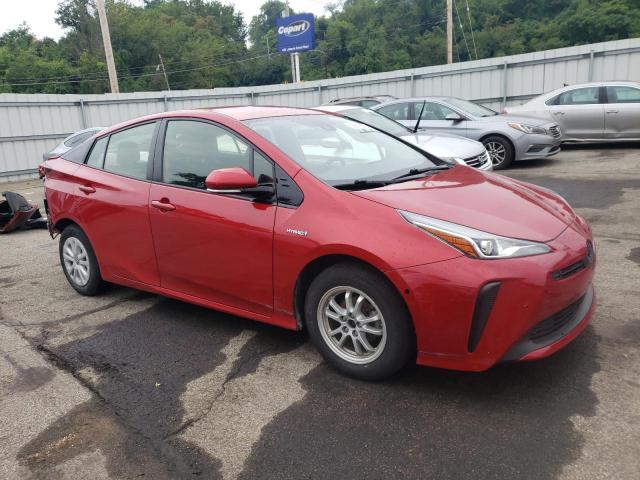 JTDKARFUXL3115292 - 2020 TOYOTA PRIUS L RED photo 4