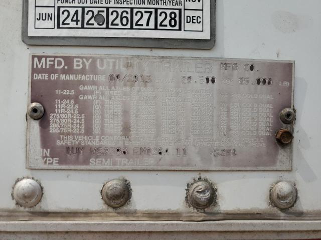 1UYVS2396EM028411 - 2014 UTILITY TRAILER WHITE photo 10