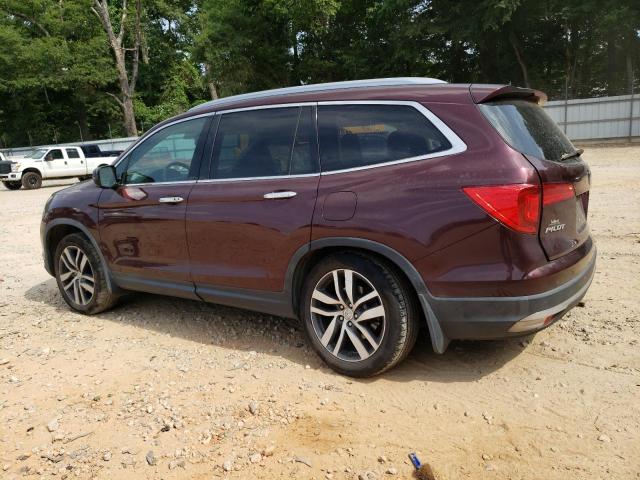 5FNYF6H01GB066657 - 2016 HONDA PILOT ELITE BURGUNDY photo 2