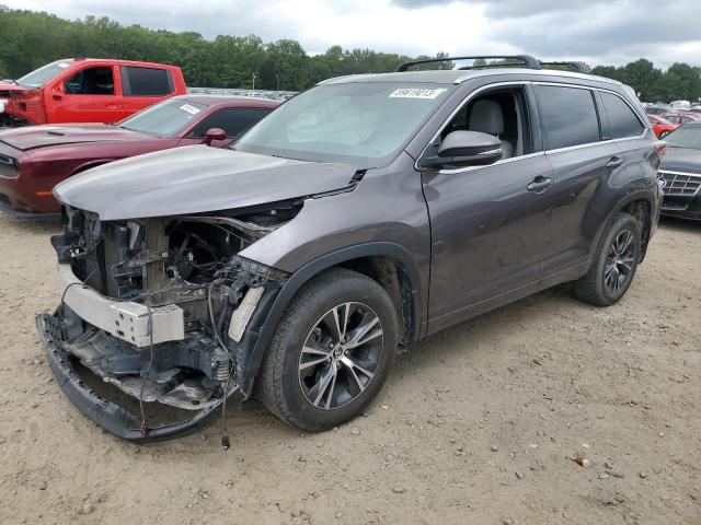 5TDJKRFHXGS236534 - 2016 TOYOTA HIGHLANDER XLE GRAY photo 1