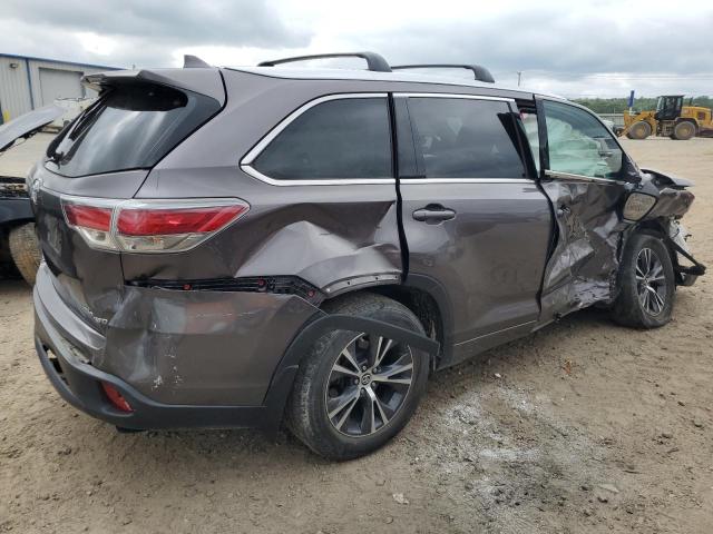5TDJKRFHXGS236534 - 2016 TOYOTA HIGHLANDER XLE GRAY photo 3