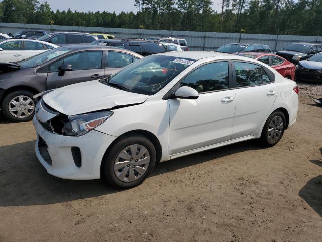 3KPA24AB6KE243120 - 2019 KIA RIO S WHITE photo 1