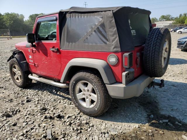 1J4FA24188L587350 - 2008 JEEP WRANGLER X RED photo 2