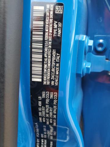 ZACCJBCT0FPB54561 - 2015 JEEP RENEGADE TRAILHAWK BLUE photo 13