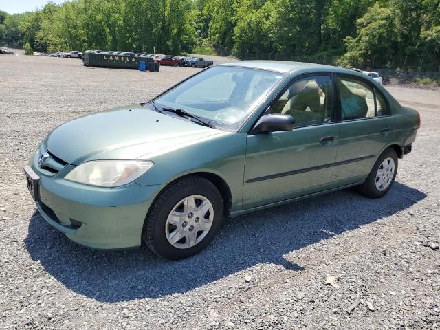 2HGES163X4H596406 - 2004 HONDA CIVIC DX VP მწვანე ფოტო 1