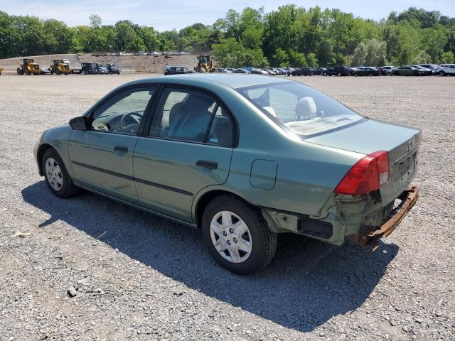 2HGES163X4H596406 - 2004 HONDA CIVIC DX VP მწვანე ფოტო 2