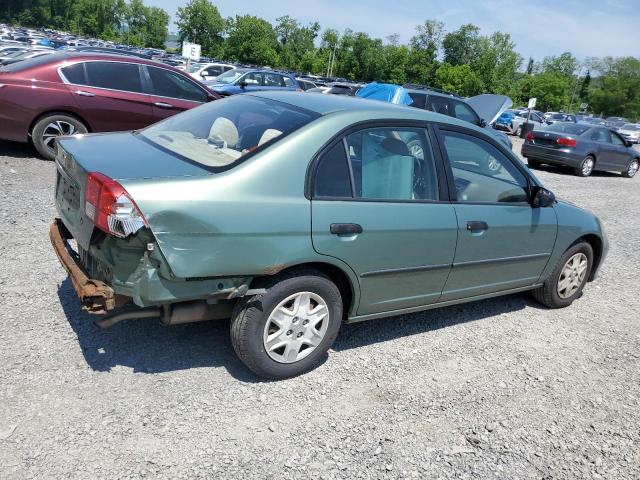 2HGES163X4H596406 - 2004 HONDA CIVIC DX VP მწვანე ფოტო 3