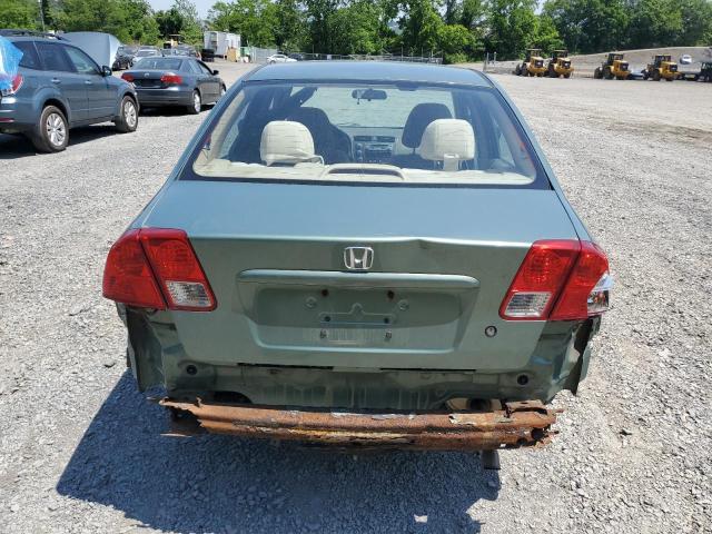 2HGES163X4H596406 - 2004 HONDA CIVIC DX VP მწვანე ფოტო 6