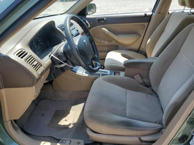 2HGES163X4H596406 - 2004 HONDA CIVIC DX VP მწვანე ფოტო 7