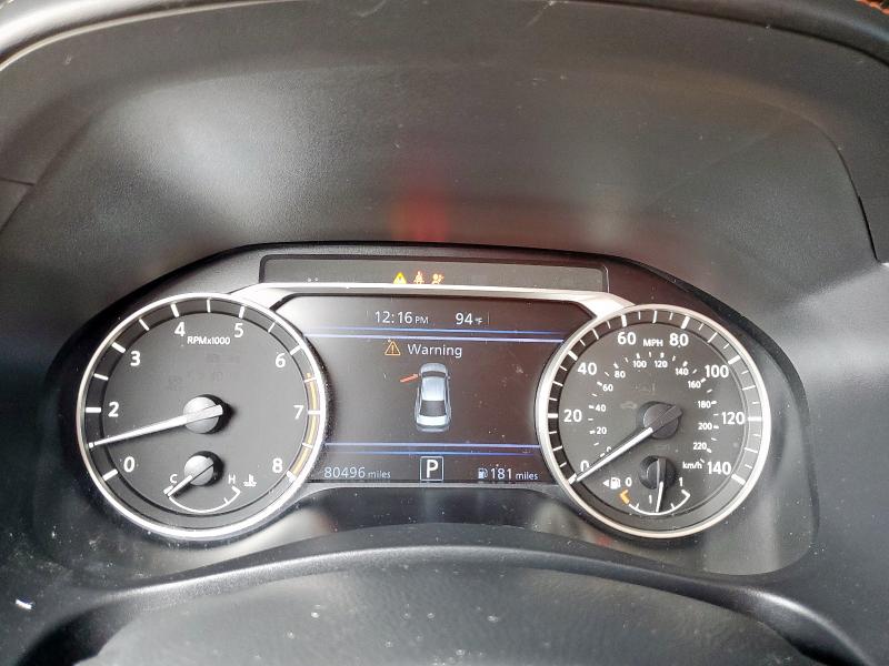 1N4BL4CV7KC216031 - 2019 NISSAN ALTIMA SR შავი ფოტო 9