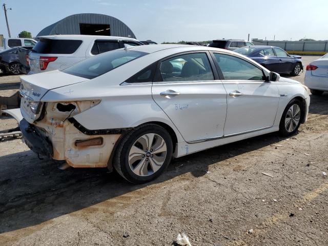 KMHEC4A47DA090071 - 2013 HYUNDAI SONATA HYBRID WHITE photo 3