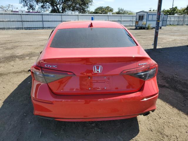 2HGFE2F58PH518827 - 2023 HONDA CIVIC SPORT წითელი ფოტო 6