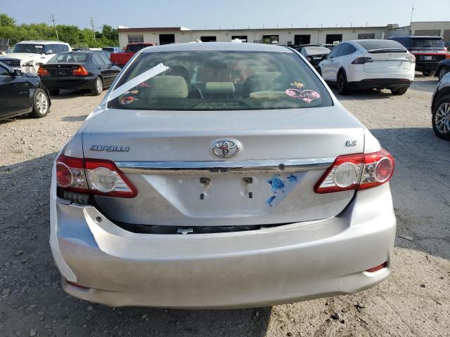 JTDBU4EE4C9170466 - 2012 TOYOTA COROLLA BASE SILVER photo 6