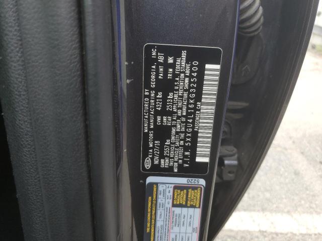 5XXGU4L16KG325400 - 2019 KIA OPTIMA EX Graphite photo 12