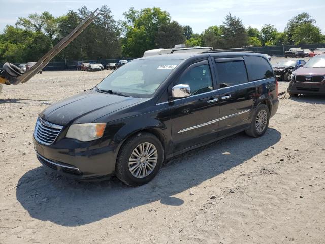 2C4RC1CG5DR734741 - 2013 CHRYSLER TOWN & COU TOURING L BLACK photo 1