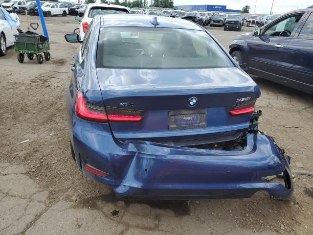 3MW5R7J01M8B58214 - 2021 BMW 330XI BLUE photo 6