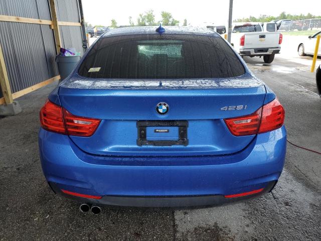 WBA4A5C50FG051871 - 2015 BMW 428 I GRAN COUPE BLUE photo 6