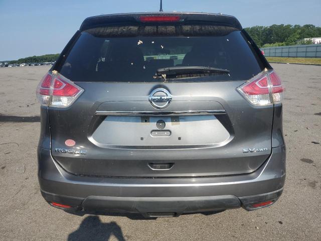 KNMAT2MV2FP536025 - 2015 NISSAN ROGUE S GRAY photo 6