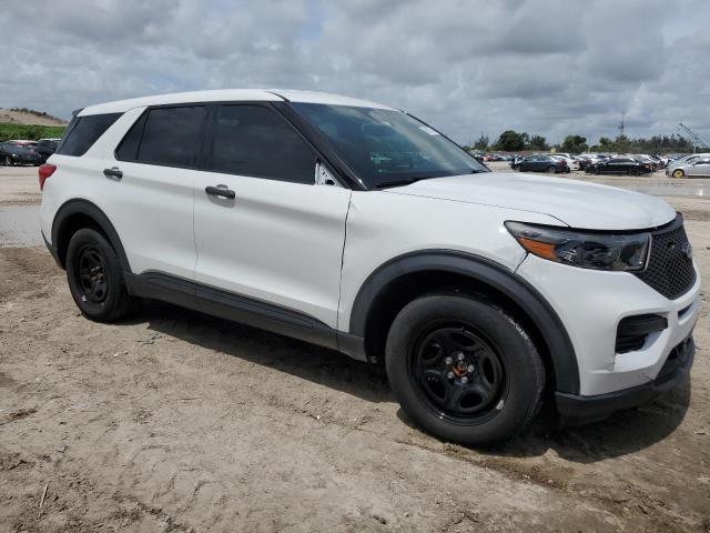 1FM5K8AB9MGA46871 - 2021 FORD EXPLORER POLICE INTERCEPTOR WHITE photo 4