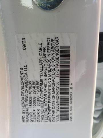 19UDE4H62RA012100 - 2024 ACURA INTEGRA A-SPEC TECH WHITE photo 12