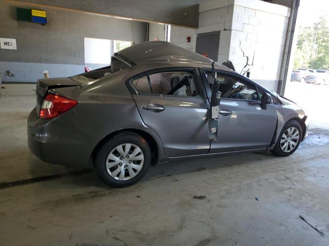 19XFB2F51CE047410 - 2012 HONDA CIVIC LX GRAY photo 3