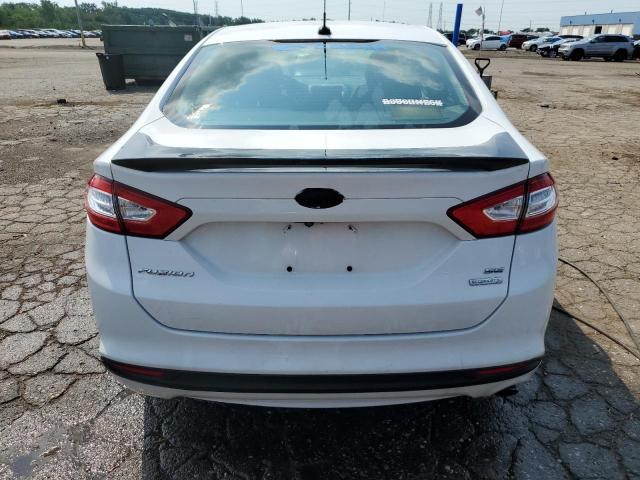 1FA6P0HD8G5105529 - 2016 FORD FUSION SE WHITE photo 6