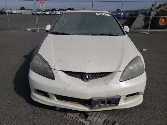 JH4DC53045S007707 - 2005 ACURA RSX TYPE-S WHITE photo 5