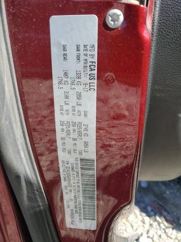 2C4RDGBG6HR849565 - 2017 DODGE GRAND CARA SE RED photo 13