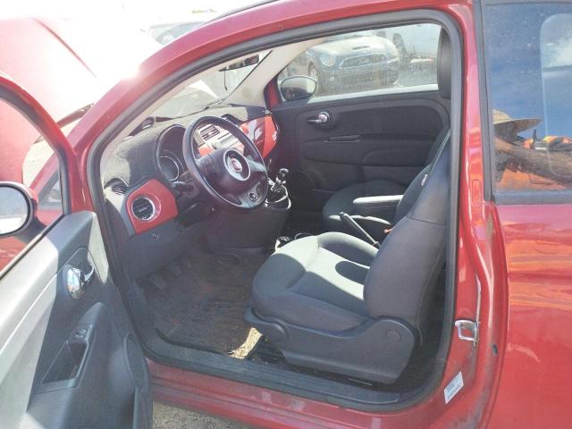 3C3CFFDR7FT707409 - 2015 FIAT 500 POP RED photo 7