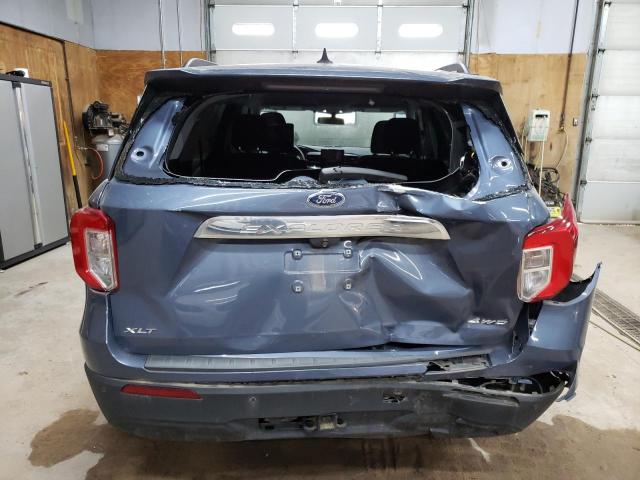 1FMSK8DH3MGA57979 - 2021 FORD EXPLORER XLT BLUE photo 6