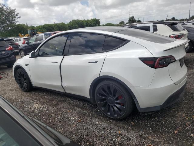 7SAYGDEF3NF416784 - 2022 TESLA MODEL Y WHITE photo 2