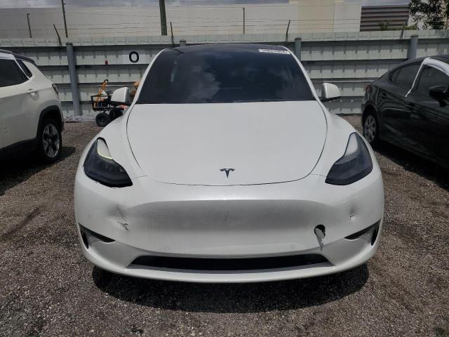 7SAYGDEF3NF416784 - 2022 TESLA MODEL Y WHITE photo 5